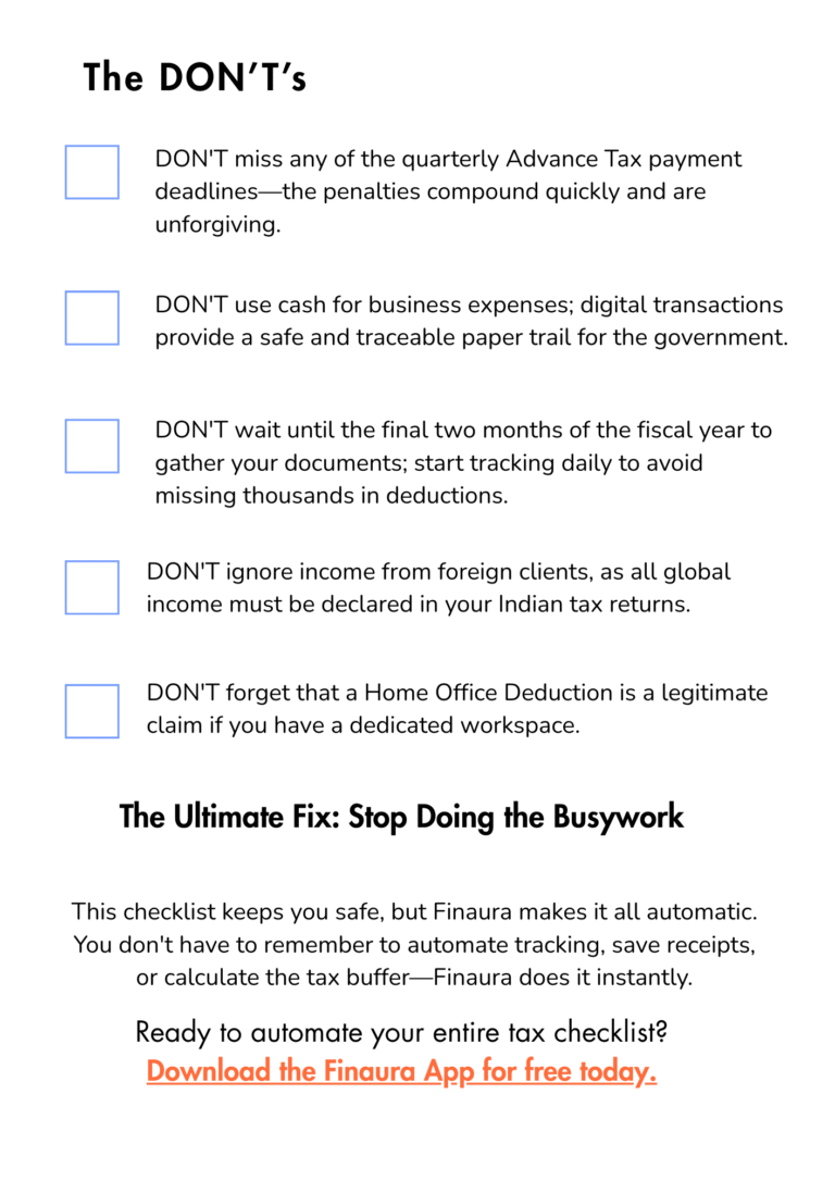 TaxBasicsPrintableCheclist