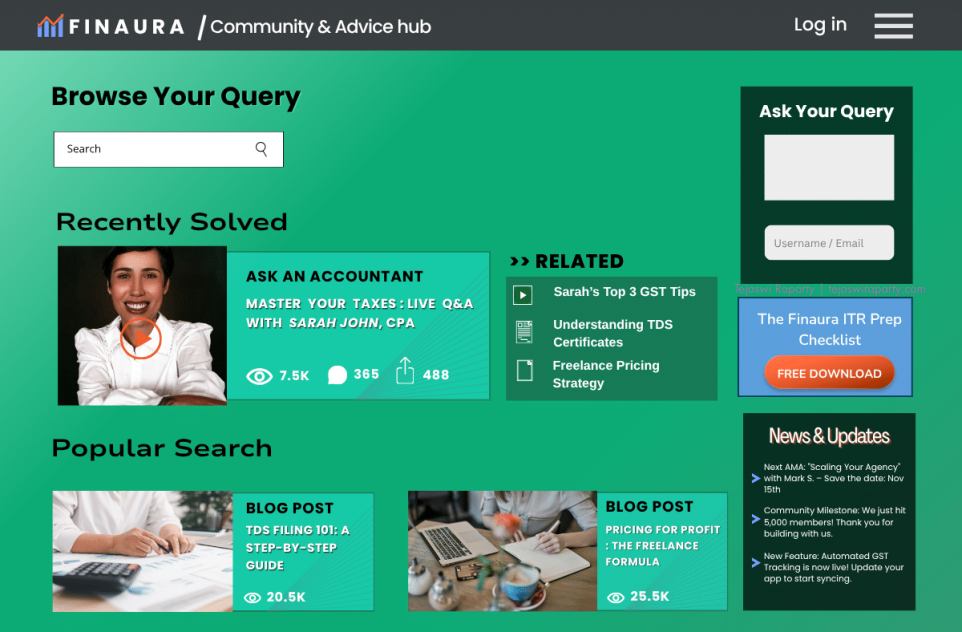 project 3 Ama hub mock up